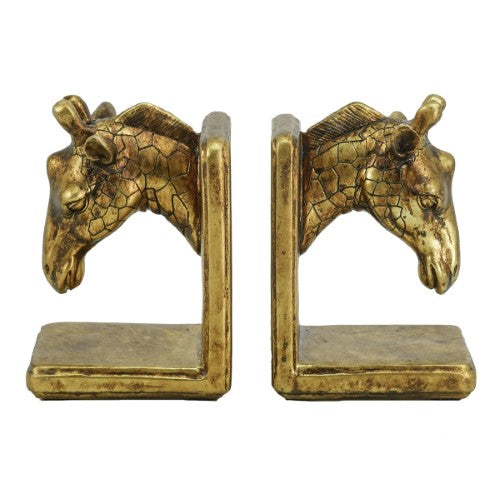 Bookends - Giraffe Set Of 2 (11.7 X 10.5 X 17cm)
