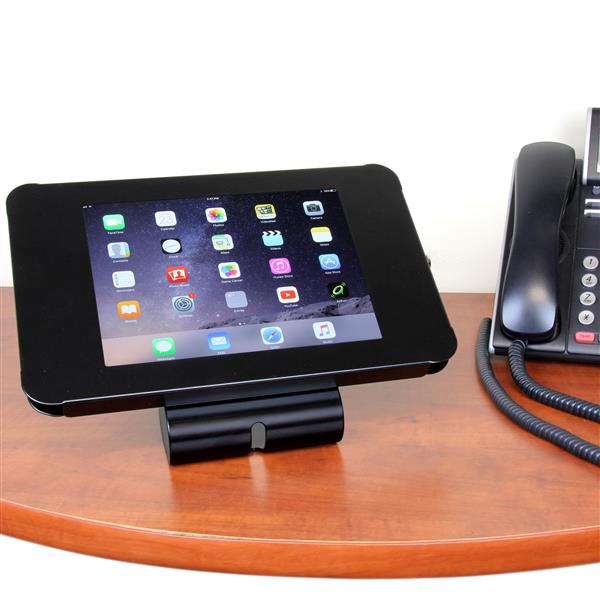 Lockable Steel Tablet Stand for iPad - Secure Desk & Wall Mount - Ideal for Business & Education