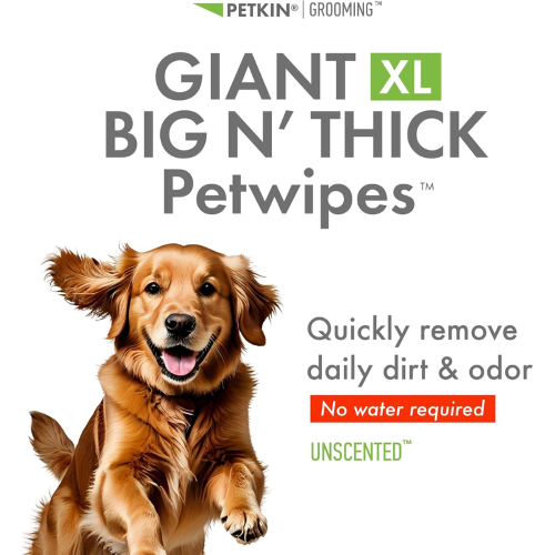 Petkin Giant XL Wipes (80pk)