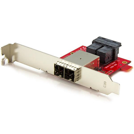 High-Speed Mini-SAS Adapter for connecting SFF-8643 to SFF-8644 ports, supporting 12Gbps SAS and 6Gbps SATA drives.