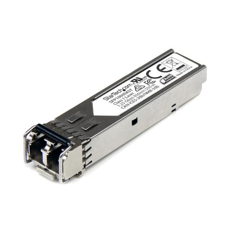 MSA Compliant Gigabit Fiber SFP transceiver module for 1000BASE-SX, 550m range, hot-swappable for seamless upgrades.