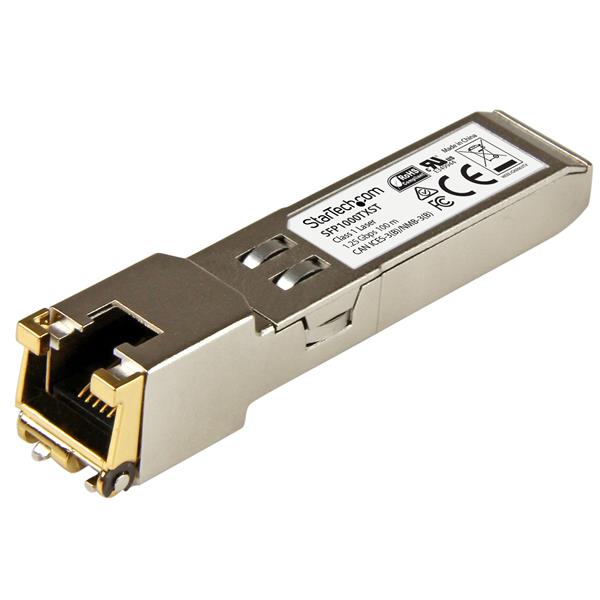 MSA Compliant 1000Base-TX Gigabit Copper RJ45 SFP Transceiver - 1 Gbps, 100m Range