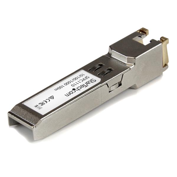 Cisco compatible copper transceiver module for 1GbE networking, plug-and-play RJ45, 100m range, lifetime warranty.