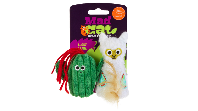 Cat Toy - Mad Cat Lucky Llama 2pk (16.5cm)