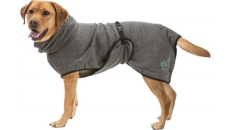 Bathrobe for Dogs - Grey Med (50cm)