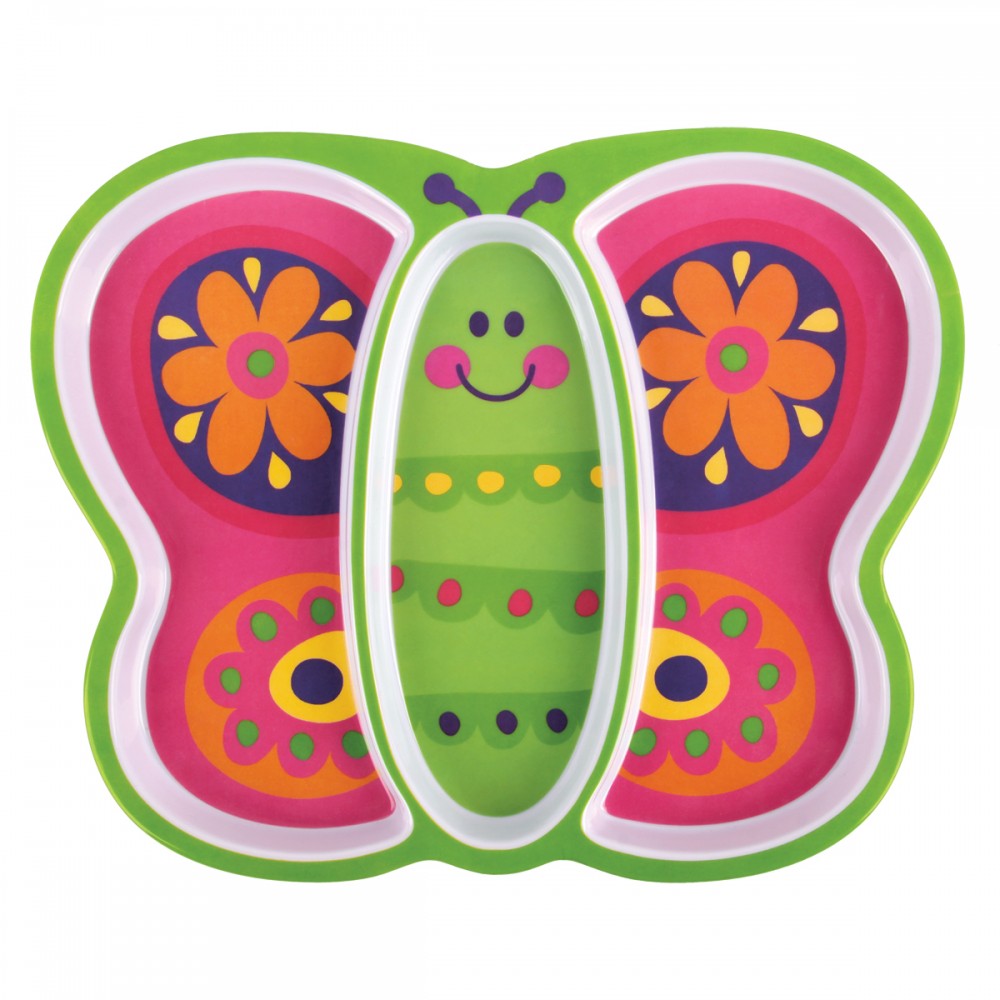 Baby Tray Melamine - Butterfly - Stephen Joseph