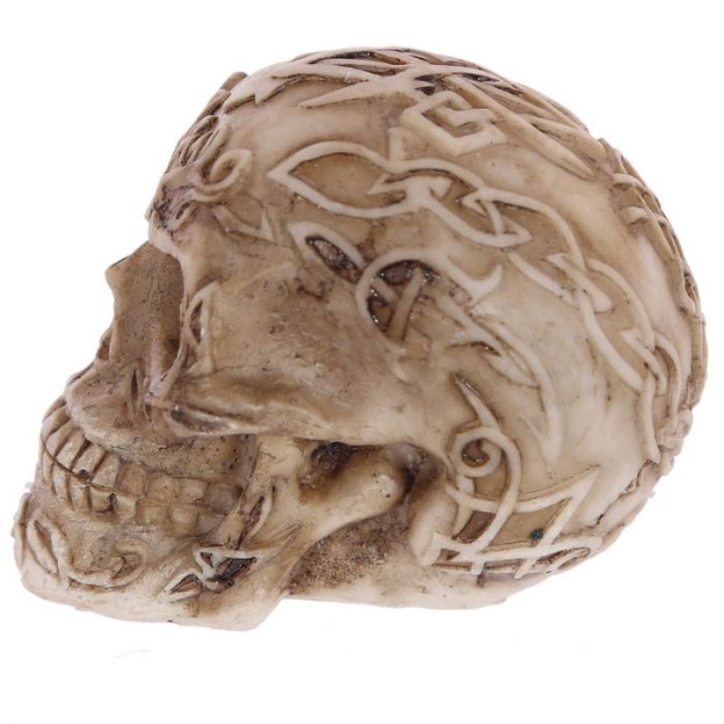 Ornament - Mini Celtic Skulls with Gem Eyes (Set of 12 Assorted)