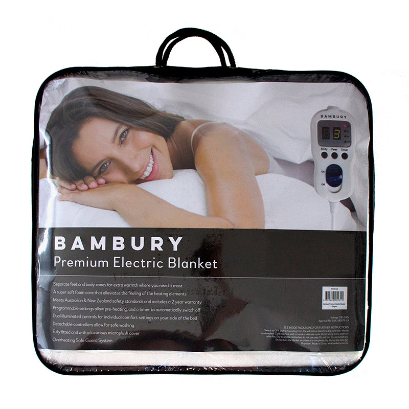 Single Bambury Premium Electric Blanket- Bambury