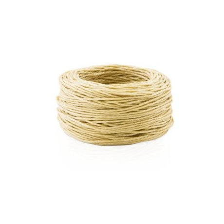 Coarse waxed polyester sewing awl thread in 30-yard skein, perfect for leatherwork and heavy fabrics.
