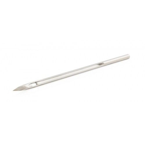 SEWING AWLS Needle No. 8S: 55mm straight diamond-point needle for precise stitching on heavy materials.
