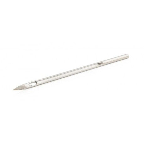 SEWING AWLS Needle No. 8S: 55mm straight diamond-point needle for precise stitching on heavy materials.