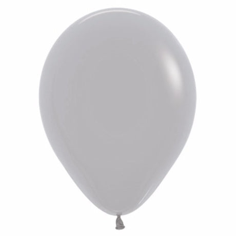 Pack of 100 elegant grey 30cm latex balloons, perfect for any celebration or event, made by SEMPERTEX.