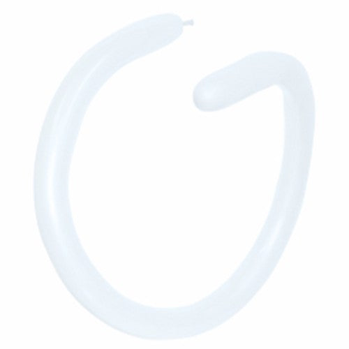 Modelling Balloons - Pack of 100 - 260QT Fashion White Latex