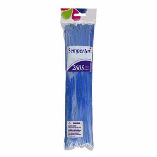 260QT Fashion Royal Blue 50PK Modelling Latex Balloons - Pack of 50