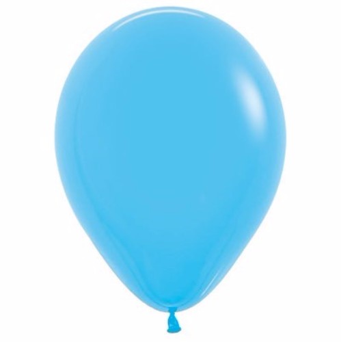 Pack of 50 fashion blue latex balloons, each 12cm, perfect for parties and celebrations.