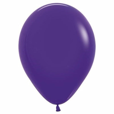 Pack of 25 vibrant purple violet latex balloons, perfect for stylish celebrations and DIY decorations.
