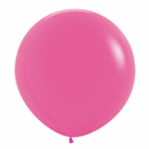 90cm Fashion Fuchsia Pink Balloons in a pack of 2, perfect for vibrant party decorations and celebrations.