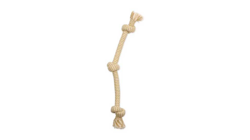 Dog Toy - EXTRA Peanut Butter 3 Knot Tug Medium (50cm)