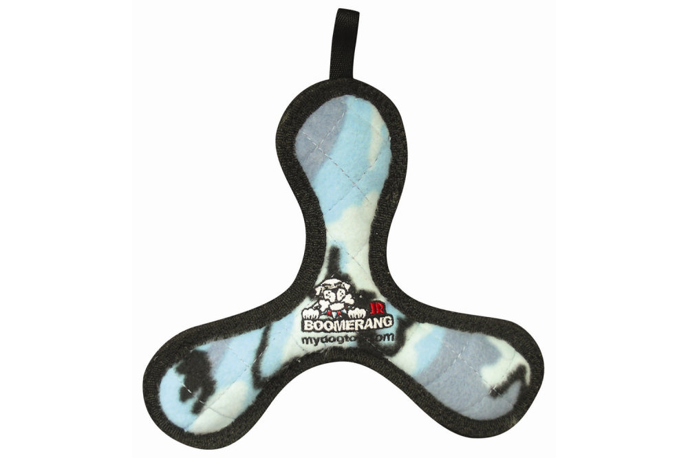 Dog Toy - Tuffy Junior Bowmerang - Camo Blue