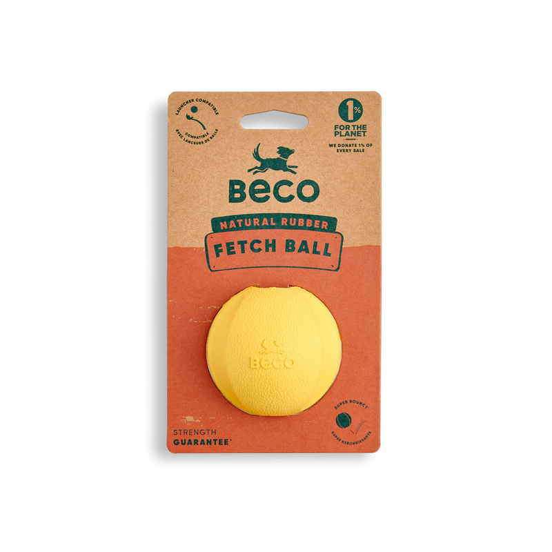 Beco Fetch Ball - Yellow