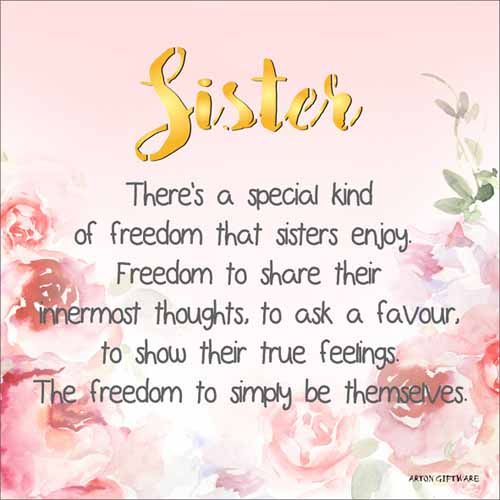 LED Block - Sister Enlightened Wishes