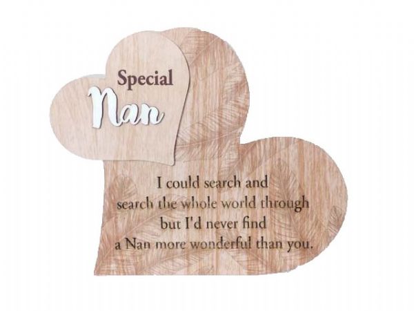 Nan Heart 18 x 15cm
