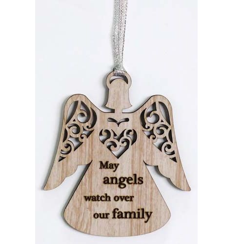 Family Hanging Angel 10x9cm