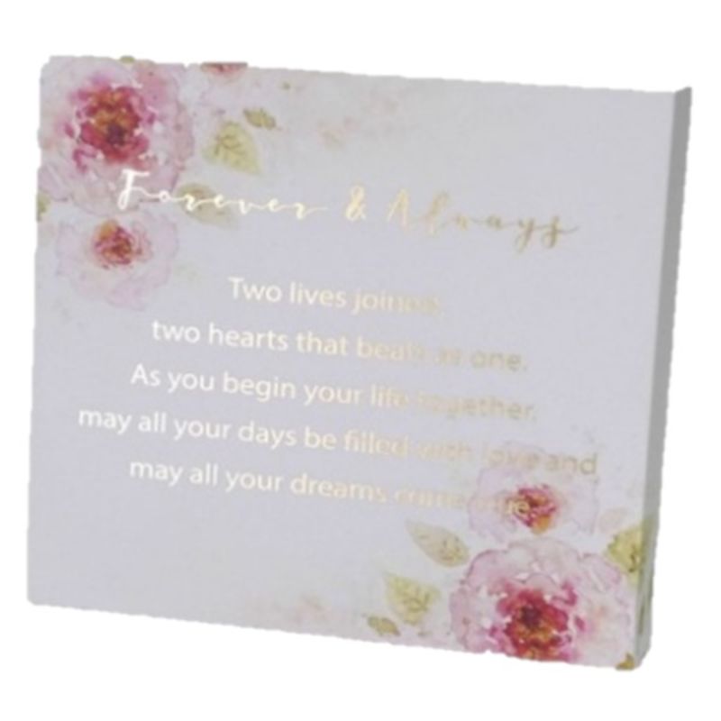 Forever & Always Plaque 20cm