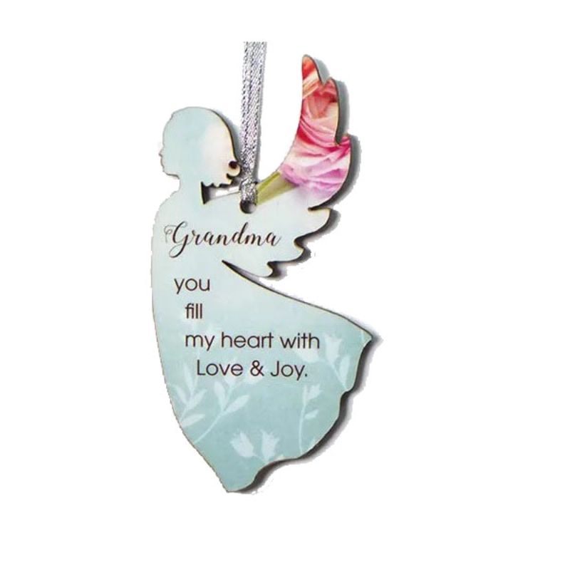 Grandma Heavenly Rose Hanging Angel