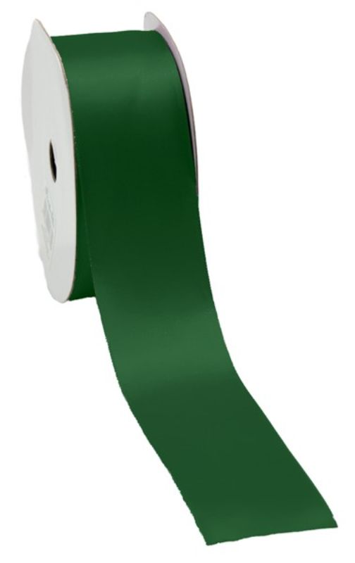 Luxurious 38mm pistachio satin ribbon, perfect for elegant gift wrapping and crafting projects.