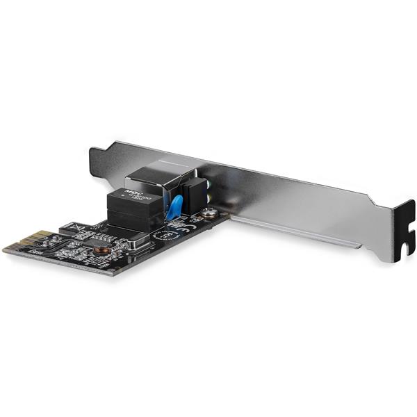 1-Port PCI Express Gigabit Network Adapter Card for fast connectivity with dual profile and advanced features like Wake on LAN.
