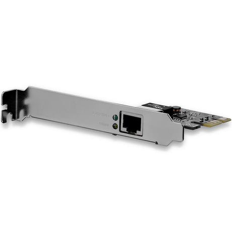 1-Port PCI Express Gigabit Network Adapter Card enabling fast 10/100/1000 Mbps connectivity with dual profile design.