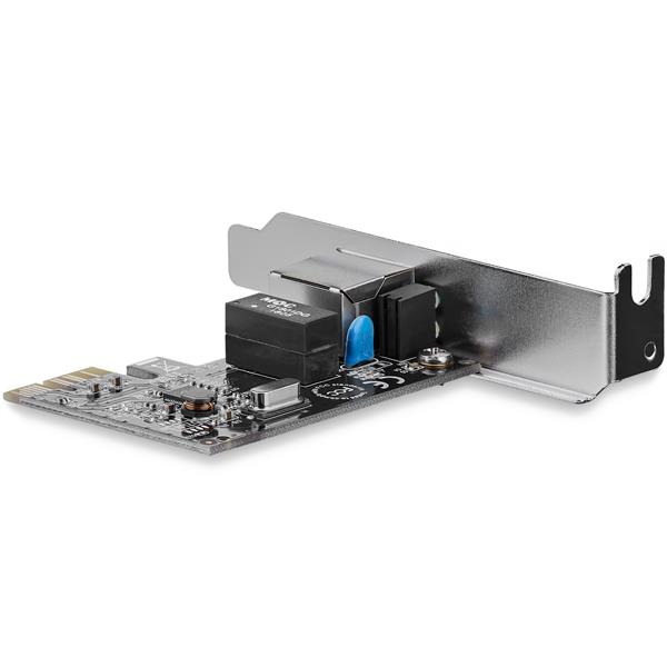 Low-profile PCI Express 1-port Gigabit NIC card for servers, featuring 10/100/1000 Mbps RJ45, VLAN tagging, and WOL support.