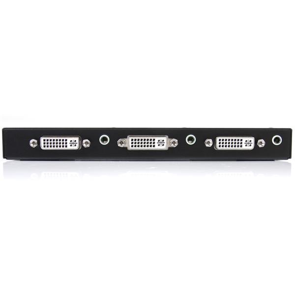 High-Performance 2 Port DVI Video Splitter with Audio for Dual Displays, 1080p Support
