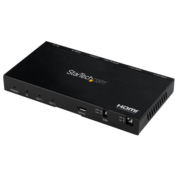 4K HDMI Splitter - 2 Port - 4K 60Hz with Built-In Scaler
