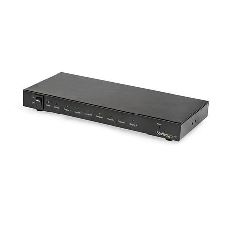8-Port 4K HDMI Splitter for 4K 60Hz output, HDR support, and 7.1 surround sound, ideal for multiple displays.