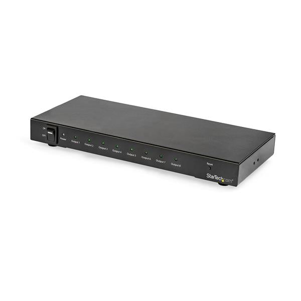 8-Port 4K HDMI Splitter for 4K 60Hz output, HDR support, and 7.1 surround sound, ideal for multiple displays.