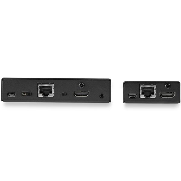 HDMI Over IP Extender Kit offering 1080p video, audio transmission, and 50 ft reach with advanced compression technology.
