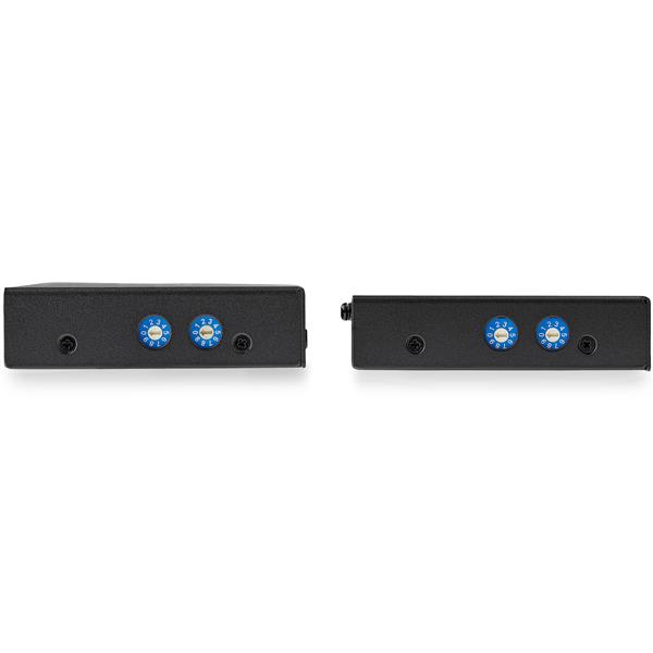 HDMI Over IP Extender Kit for 1080p video, audio transmission up to 50 feet, ideal for home and business setups.