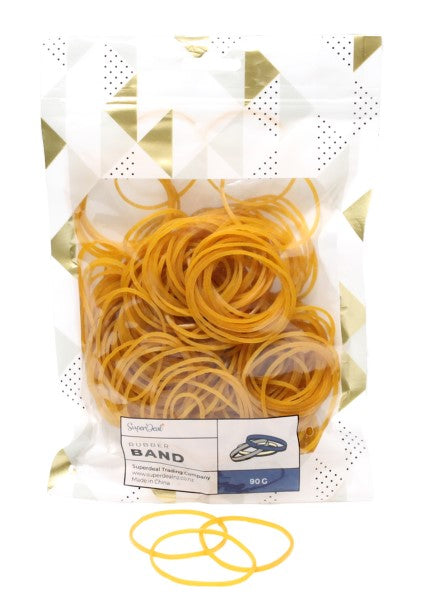 Rubber Band Medium Size Translucent Yellow