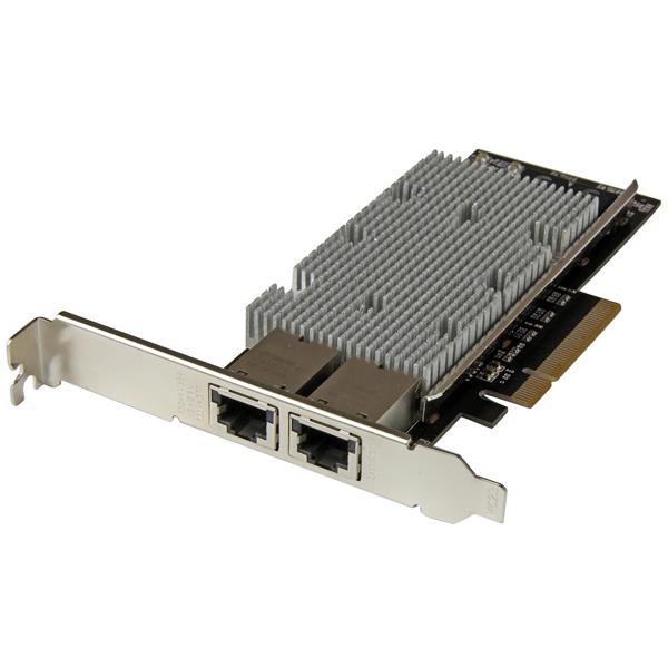 High-speed 2-port PCIe Ethernet card with Intel X540 chip for reliable 10Gbps network connections and easy installation.