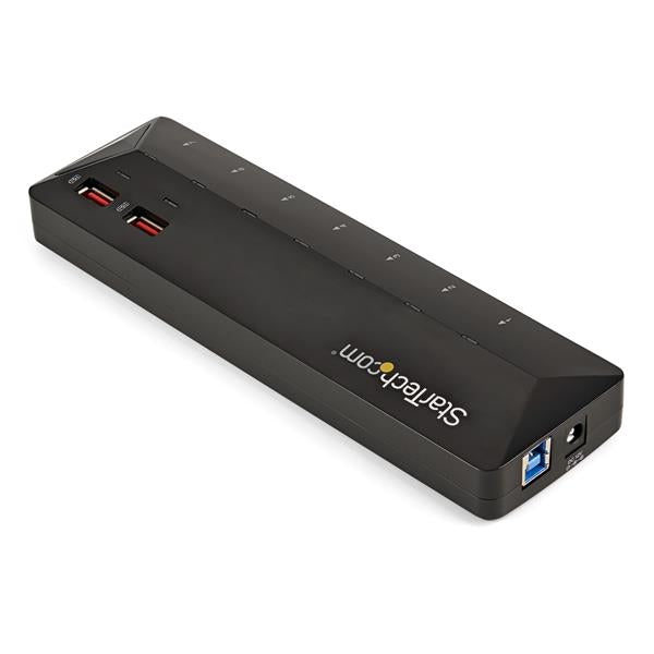 7-Port USB 3.0 hub with 2 fast-charging ports for seamless connectivity and high-speed data transfer at home or office.