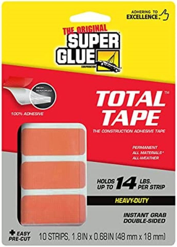 Super strong precut adhesive strips for secure, hassle-free mounting of photos and decorations indoors and outdoors.