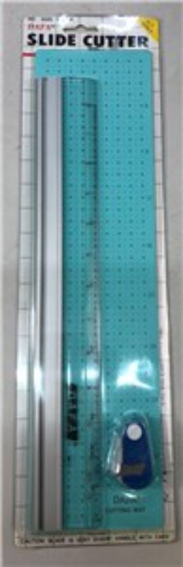 DAFA Slide Cutter & Mat ensures precise, effortless cutting for paper and photos with a durable self-healing mat.
