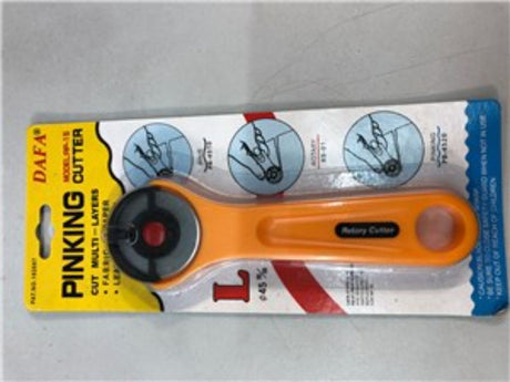RP-15 Roller Cutter with 45mm stainless steel blade and safety cover, perfect for crafting, quilting, and DIY projects.