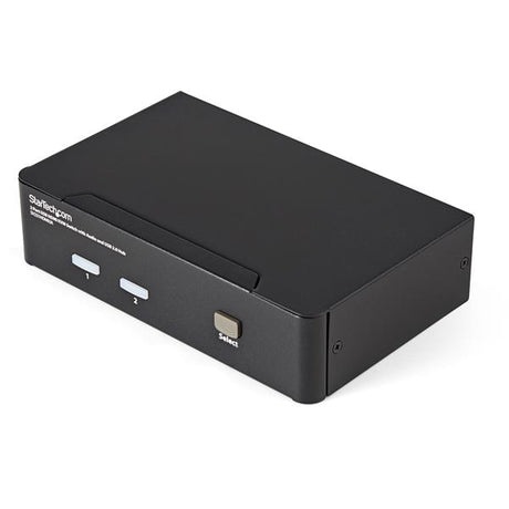 High-Performance 2-Port USB HDMI KVM Switch for seamless control of two computers with audio and USB hub support.