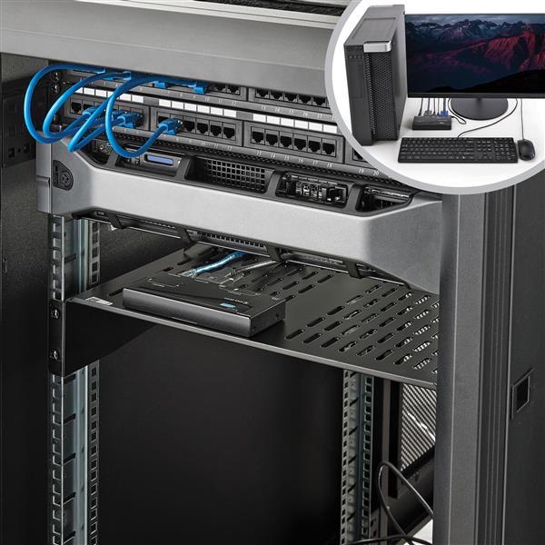 USB VGA KVM extender allowing 500 ft remote control of PCs and servers with excellent resolution and easy plug-and-play setup.