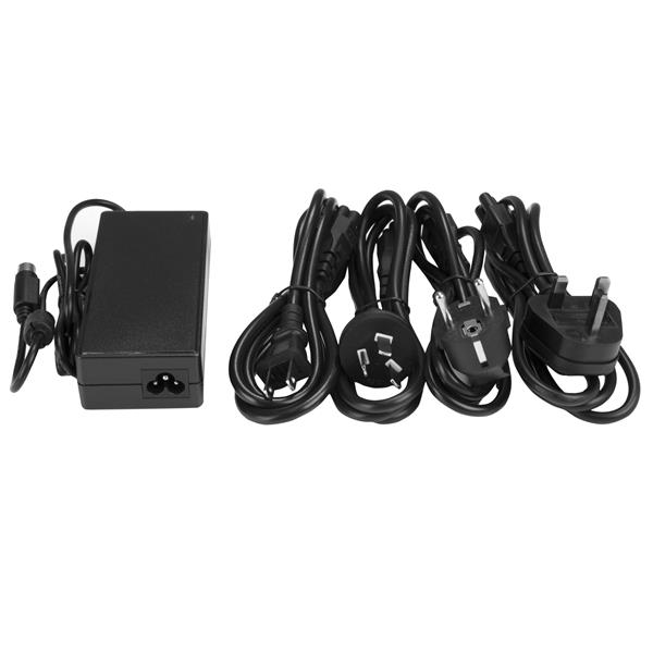 12V 6.5A DC power adapter with 4-pin DIN barrel, ideal for StarTech.com devices, ensures reliable performance and compatibility.