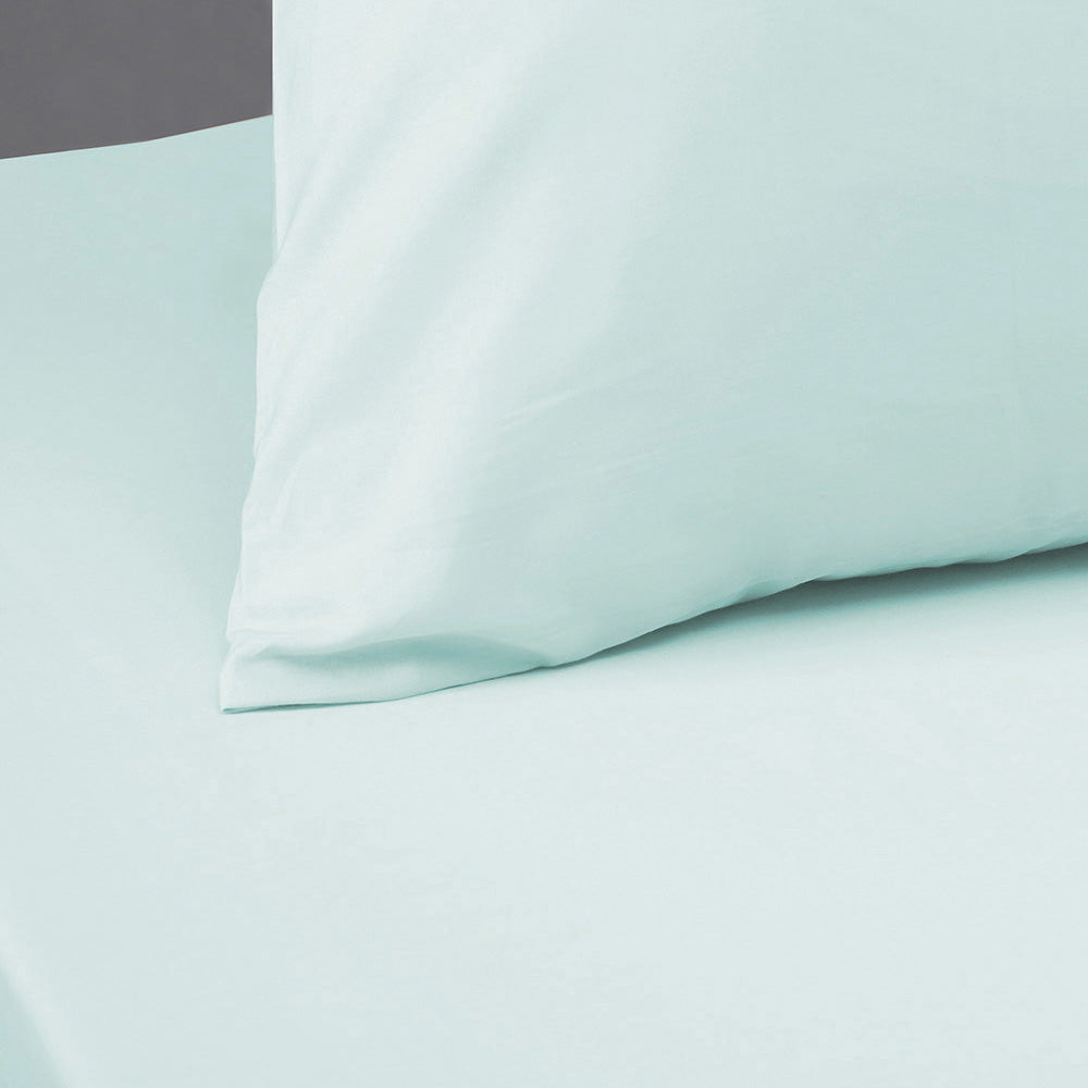 Plain Dyed Standard Pillowcase 4 Pack Sea Foam- Bambury