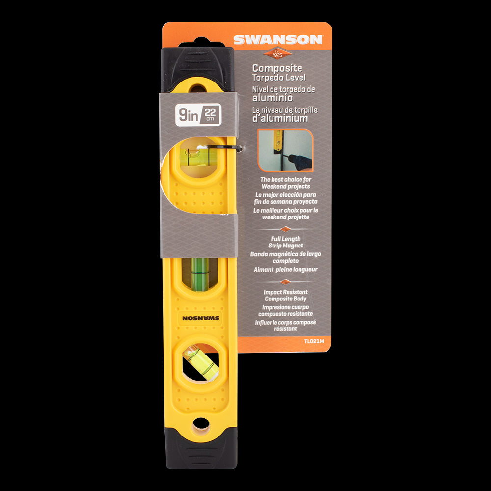 SWANSON 225mm Speedlite® Magnetic Torpedo Level